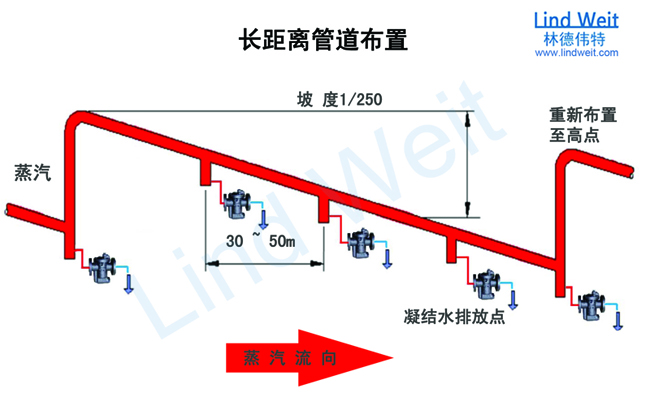 林德偉特疏水閥分布長距離管道