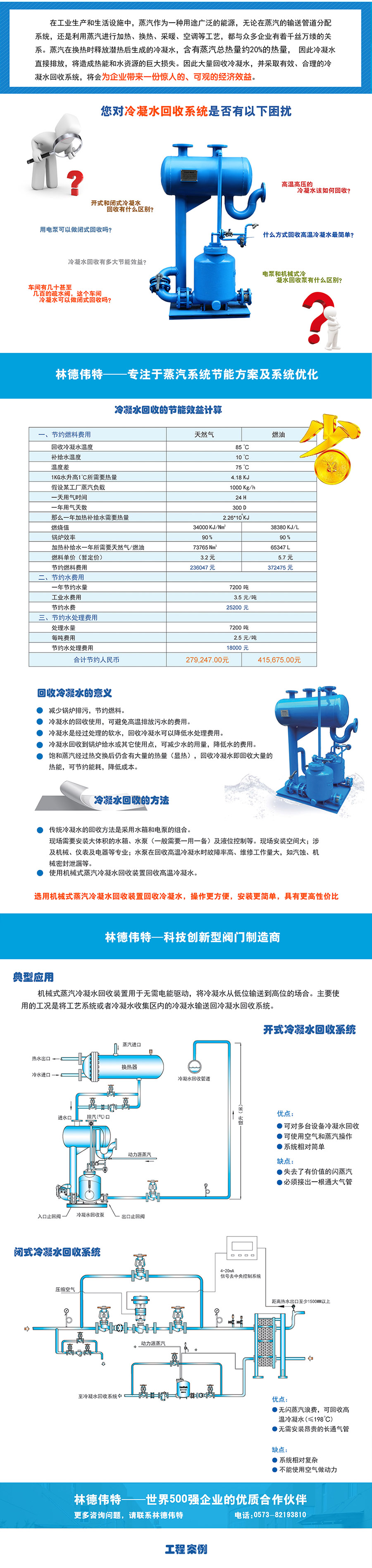 林德偉特 機械式蒸汽冷凝水回收裝置